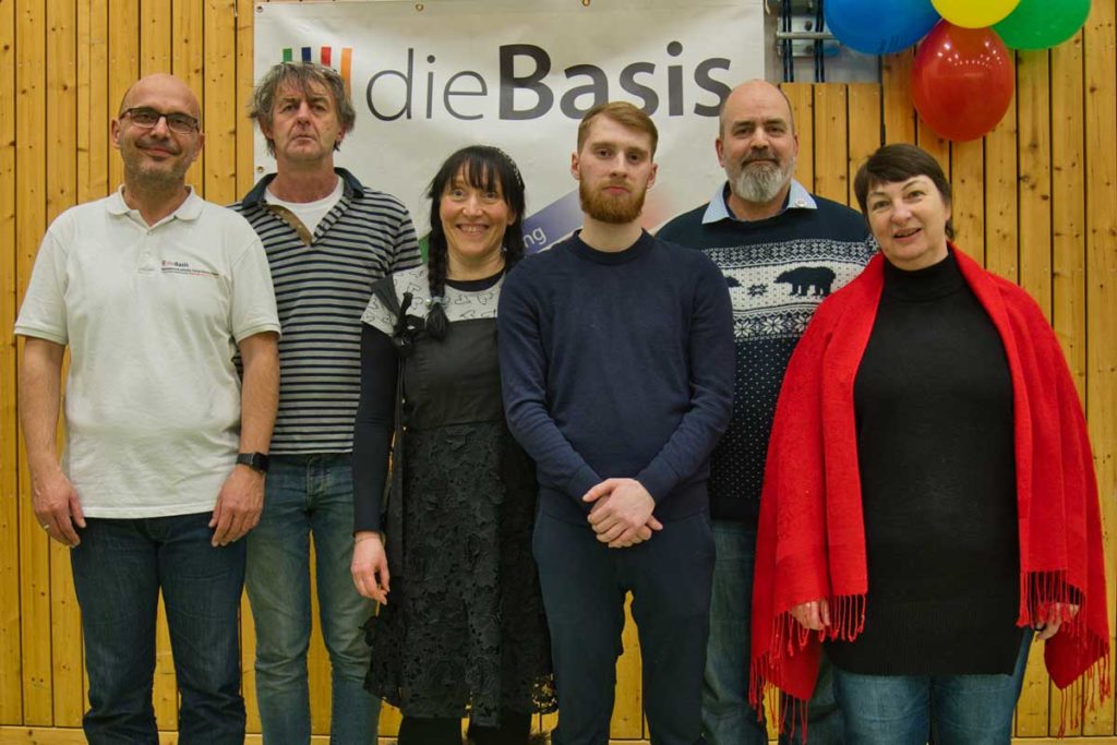 dieBasis Landesvorstand Brandenburg - Gruppenbild am 12.02.2022