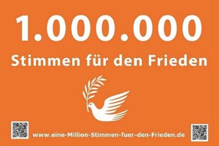 1.000.000 Stimmen für den Frieden